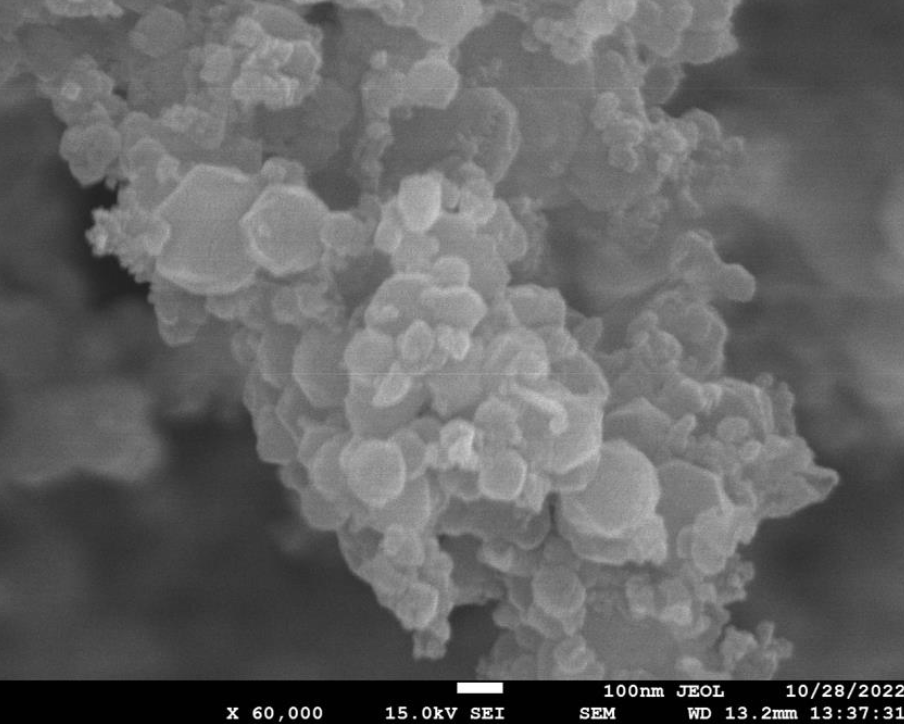 Graphene Nanoparticles Conductive Additive SEM image 60,000X
